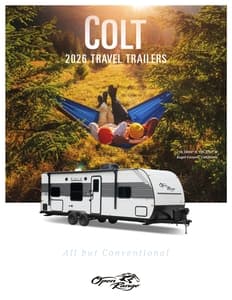 2026 Open Range RV Colt Travel Trailers Brochure page 1
