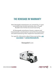 2026 Renegade RV Classic Brochure page 35