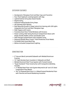 2026 Renegade RV Explorer Brochure page 23