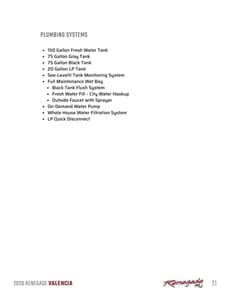 2026 Renegade RV Valencia Brochure page 21