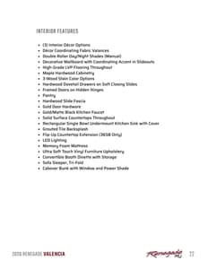 2026 Renegade RV Valencia Brochure page 22
