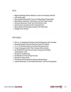 2026 Renegade RV Valencia Brochure page 23
