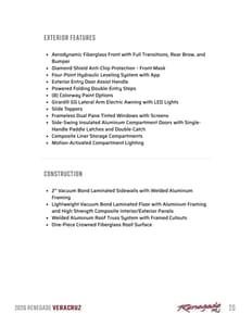 2026 Renegade RV Veracruz Brochure page 20