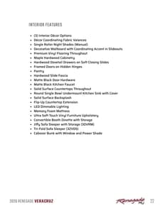 2026 Renegade RV Veracruz Brochure page 22
