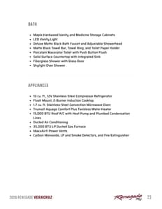 2026 Renegade RV Veracruz Brochure page 23