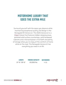 2026 Renegade RV Verona LE Brochure page 2