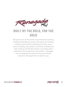 2026 Renegade RV Verona LE Brochure page 18