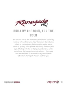 2026 Renegade RV Verona Brochure page 18