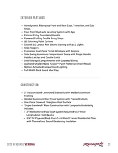 2026 Renegade RV Verona Brochure page 21