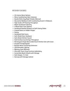 2026 Renegade RV Verona Brochure page 23
