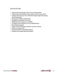 2026 Renegade RV Verona Brochure page 26