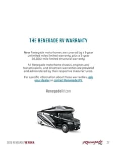 2026 Renegade RV Verona Brochure page 27