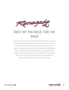 2026 Renegade RV XL Brochure page 19